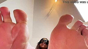 asian domme commands smell my sweaty feet before bed foot worship pov