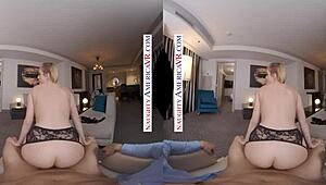 Kate England in Naughty America VR Pounds Your Cock Deep in Pussy and Throat