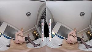 Kate England in Naughty America VR Pounds Your Cock Deep in Pussy and Throat