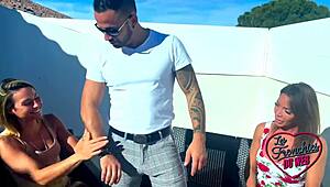 VICTORIA AND PAM'S HUGE TITS SHARE ONE COCK!