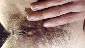 teacher, your hairy wet pussy looks amazing while you masturbate
