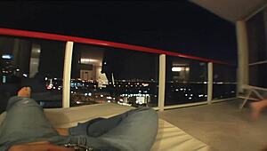 two pierced nipple bisexual blondes bend over for my homemade pov group fuck