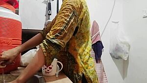 Whore Priya Washes Big Ass And Tits In Public Shower
