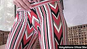 Vicky Vette Teases Big Tits Before Sucking Lover's Huge Cock