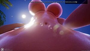 Mature milfs with big asses and tits unleash lesbian threesome on beach