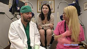 dr tampa siccos mina moon's huge natural tits backstage