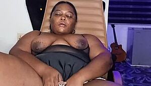 Lonely horny ebony housewife Mara Exotic squirts solo full video