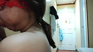 god i love sucking this asian cumslut's fat tits before her mouth fills with cum