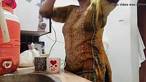 Whore Priya Washes Big Ass And Tits In Public Shower