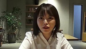 he cheats at work with beautiful japanese office lady in secret affair