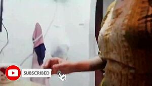 Whore Priya Washes Big Ass And Tits In Public Shower