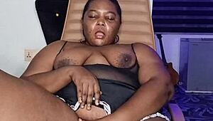 Lonely horny ebony housewife Mara Exotic squirts solo full video