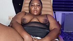 Lonely horny ebony housewife Mara Exotic squirts solo full video