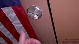 sexy milf model blows, fucks hard at photoshoot and cums everywhere