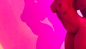 Ricky Johnson's Shadow Boxing Turns into Curvy Creampie Fuck