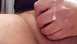 Dutch Babe Jerks Monster Cock to Explosive Cum