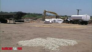 hot redhead takes cumshots from both boyfriends outdoors