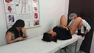 two lesbians walk into a male gyno exam and things get way too intimate