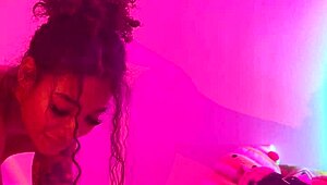 Ricky Johnson's Shadow Boxing Turns into Curvy Creampie Fuck