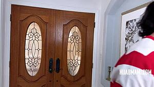 hijab housewife with david lee gets all shy and flirty 😘