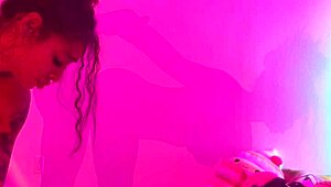 Ricky Johnson's Shadow Boxing Turns into Curvy Creampie Fuck