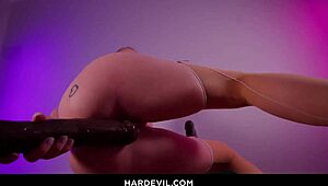 Why does Scarlett Chase crave those massive black dildos stretching her holes?