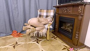 hot blonde jessika blond rubs wet shaved pussy solo in 4k