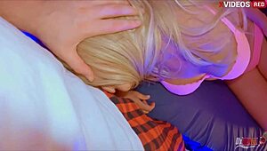 milf tricked into hard fuck and gulps down hot cum