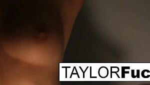 taylor vixen strips nude in hotel for solo pussy tease