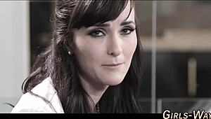 girlsway duo fingers wet pussies in hd lesbian tease