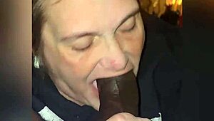 i cant believe stepmom's baby blue nails on that black cock gumjob...amazing!!