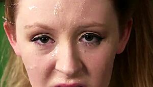 i'm that naughty bimbo craving every jizz drop on my face from this blowbang