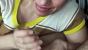 ever wonder about licking cum off fingers after quickie blowjob?