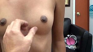 Mandy Mynxx endures gagging deepthroat choking during her intense casting interview