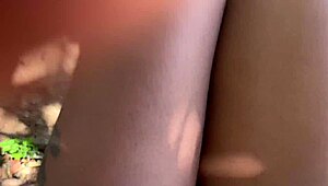 i'm out on the street no panties brazilian latina flashing my pussy public