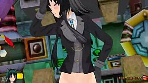 im yukari katsubari stripping bossfight ripping stockings off hot