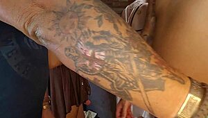 Two slutty bisexual amateurs fuck hard with strap-on as we masturbate watching pussy lips spread