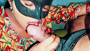 Indian bhabhi gulps down cum after gagging on deepthroat face fuck in homemade compilation