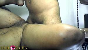 yo these two guys totally own that ebony amateur's big ass and pussy