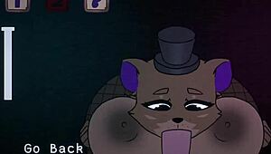 furry five nights at fuzzboobs freddy gives epic cartoon titjob sex game