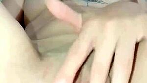 little latina plays with her toy until she squirts everywhere