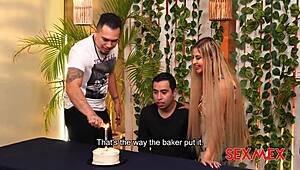 Hey, wanna see Haidee's birthday threesome pounding?