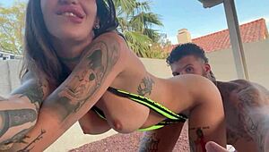 i pay the pool boy with my teasing wet pussy