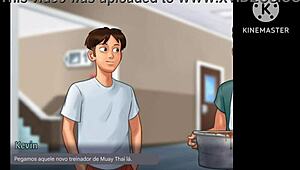 Kevin talks low grades and cafeteria detention in Portuguese?