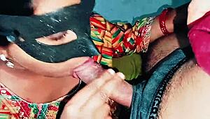 Indian bhabhi gulps down cum after gagging on deepthroat face fuck in homemade compilation
