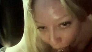 tik tok babe sucks cock whole car ride spitting on it for wet blowjob