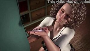 I visited my girlfriend's friend right at her work spot.