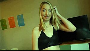 skinny blonde stepsis zoe parker slurps tony profane's monster cock pov taboo fuck!