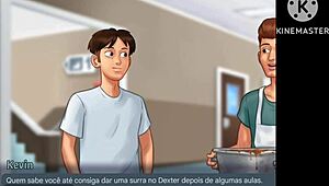 Kevin talks low grades and cafeteria detention in Portuguese?