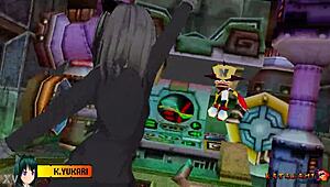 im yukari katsubari stripping bossfight ripping stockings off hot